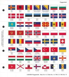 Lindner 14 Vlaggenblad voor Karatalbum Oryginalny