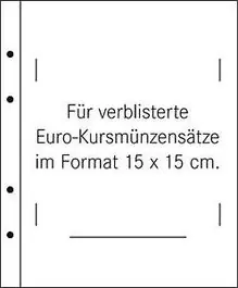 Lindner 1392 helder (10x) Muntsets in blisterverpakking Premium