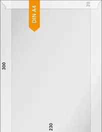 Tani Lindner 720 pergamijn 230 x 300 mm + 20 mm klep (500x)