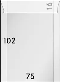 Lindner 704 pergamijn 75 x 102 mm + 14 mm klep (500x) Wysoka jakość