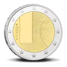 Zwrot pieniędzy 2 Euro Finland 2025 Staatsbezoek