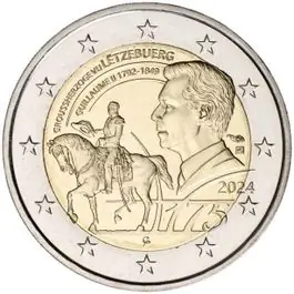 2 Euro Luxemburg Groot Hertog Willem II 2024 Kup teraz