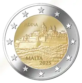 Rabat 2 Euro Malta 2025 Mdina stad