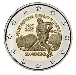 Promocja 2 Euro Slowakije 2025 ijshockey