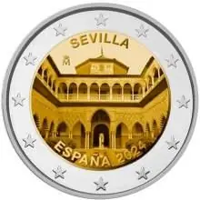 Zamów teraz 2 Euro Spanje 2024 Paleis van Sevilla