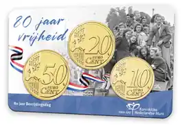Euro Nederland 2025 Coincard 80 jaar bevrijding Zwrot pieniędzy