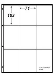 WL Euro-System E-3x3, 10 stuks, uitvoering zoals Importa V-bladen Szybka dostawa