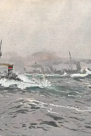 Wysoka jakość Duitsland Marine Ein Depeschenboot des Flottenflaggschiffs im Hintergrund Hochseetorpedoboote Scheepvaart Deutschland Europa HC59131
