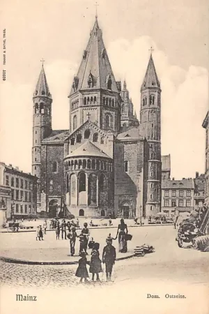 Duitsland Mainz Dom Ostseite 1900 Deutschland Europa HC59093 Darmowa dostawa