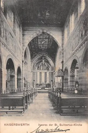 Wyprzedaż Duitsland Kaiserswerth bei Düsseldorf Ineres der St. Suitbertus - Kirche Kerk Deutschland Europa HC58926