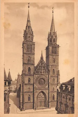 Zwrot pieniędzy Duitsland Nürnberg Lorenzkirche Deutschland Europa HC59082