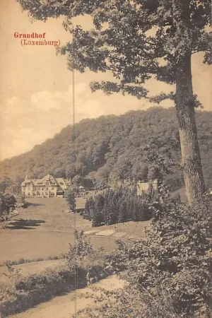 Oryginalny Luxemburg Schloss Grundhof Chateau 1914 Luxembourg Europa HC59000