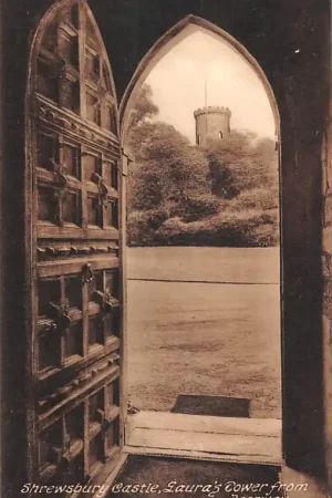 Najlepsza cena Engeland Shrewsbury Castle Laura's Tower from Doorway England UK Europa HC58906