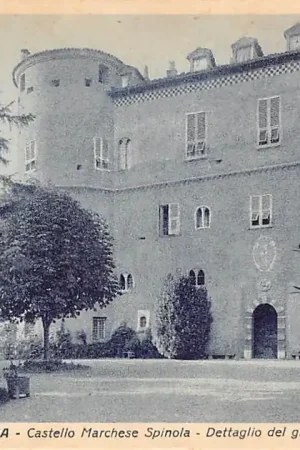 Italië Lerma Castello Marchese Spinola Dettaglio del gierdino 1925 Kasteel Italia Europa HC58901 Kup teraz