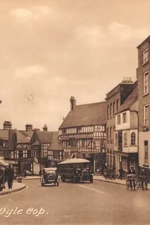 Engeland Shrewsbury Wyle Cop Bus Auto England UK Europa HC58863 Zamów teraz