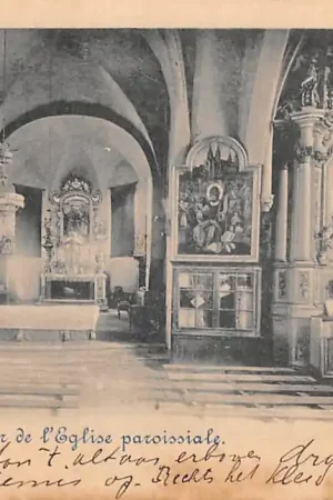 Luxemburg Luxembourg 1899 Echternach Interieur de l'Eglise parossiale Europa HC58843 Szybka dostawa