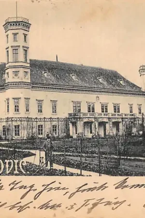 Tsjechië Schloss Dolní Be\\u0159kovice Unter-Be\\u0159kovice Okres M\\u011blník 1902 Kasteel \\u010cesko Europa HC58658 Autentyczny