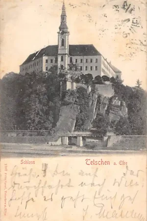 Promocja Duitsland Schloss Tetschen a. Elbe 1903 Kasteel Deutschland Europa HC58648