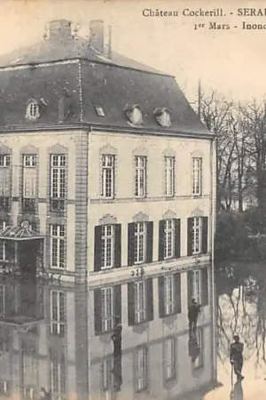 België Seraing Luik Chateau Cockerill Cour d'Honneur 1e Mars Inondation 2 m. de Hauteur Kasteel 1911 Europa HC58670 Rabat