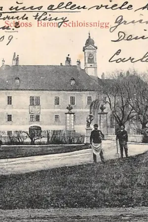 Wyprzedaż Oostenrijk Ebergassing Schloss Baron Schloissnigg Bruck an der Leitha 1909 Kasteel Österreich Austria Europa HC58663