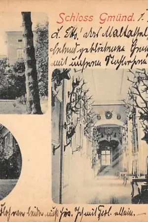 Oostenrijk Schloss Gmünd Niederösterreich 1900 Österreich Austria Europa HC58640 Nowość