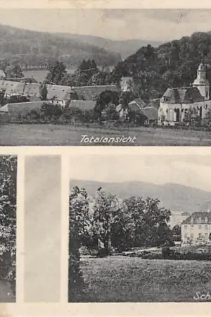 Duitsland Schloss Rheder Brakel im Kreis Höxter Muhle im Park Totaalansicht Kasteel Deutschland Europa HC58622 Oferta