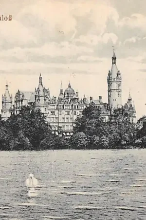 Wysoka jakość Duitsland Schwerin i. M. Schloss 1909 Kasteel Deutschland Europa HC58608