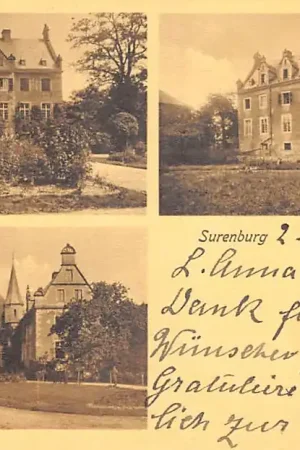 Ekspresowa dostawa Duitsland Schloss Surenberg bei Riesenbeck Hörstel 1912 Kasteel Deutschland Europa HC58593
