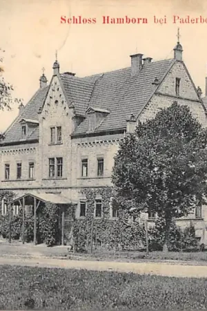 Duitsland Schloss Hamborn bei Paderborn i. Westfalen 1907 Kasteel Deutschland Europa HC58548 Darmowa dostawa