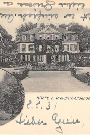 Duitsland Schloss Hüffe Preußisch Oldendorf in het district Minden-Lübbecke 1931 Kasteel Duitsland Europa HC58533 Promocja