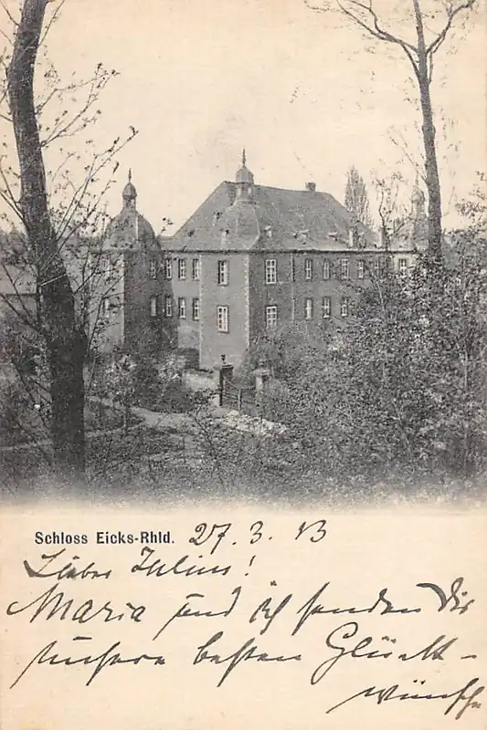 Duitsland Schloss Eicks - Rhld. Mechernich Euskirchen 1913 Kasteel Deutschland Europa HC58474 Szybka dostawa