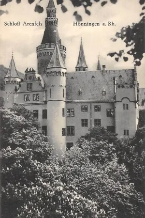 Darmowa dostawa Duitsland Hönningen a. Rh. Ahrweiler Altenahr Schloss Arenfels 1934 Kasteel Duitsland Europa HC58473