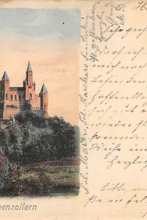 Duitsland Schloss Burg Hohenzollern 1899 Hechingen Kasteel Zollernalbkreis Deutschland Europa HC58471 Promocja