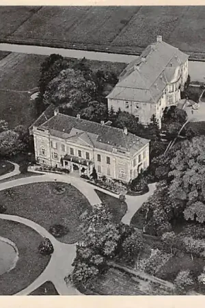 Oferta Duitsland Schloss Harkotten Frhr. v. Korff 1937 Sassenberg-Füchtorf Luftbild Dorsten Kasteel Deutschland Europa HC58419