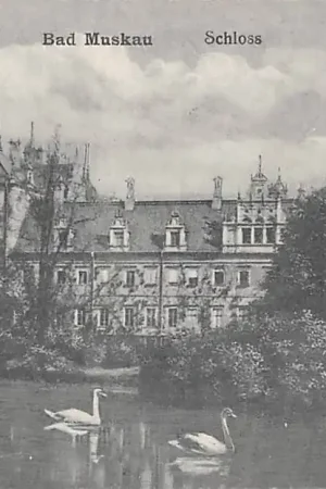 Popularny Duitsland Bad Muskau Schloss Landkreis Görlitz Kasteel 1932 Deutschland Europa HC58392