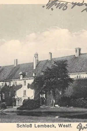 Tylko dziś Duitsland Schloss Lembeck Dorsten Westfalen 1936 Kasteel Deutschland Europa HC58386