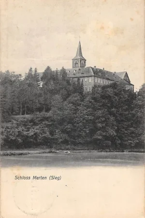 Darmowa dostawa Duitsland Schloss Merten (Sieg) Kasteel 1910 Deutschland Europa HC58376