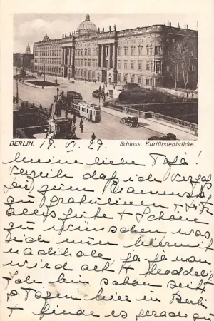Duitsland Berlin Schloss Kurfurstenbrucke 1929 Tram Kasteel Deutchland Europa HC58349 Rabat