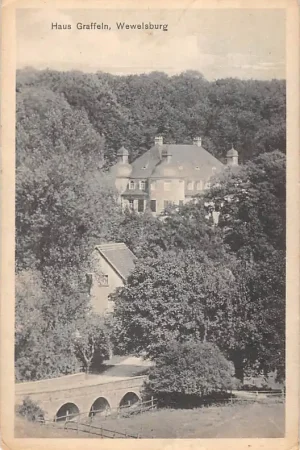 Duitsland Wewelsburg Haus Graffeln Büren (Westfalen) 1911 Kasteel Deutschland Europa HC58347 Oryginalny