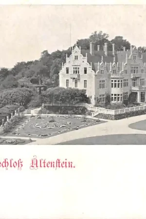 Oryginalny Duitsland Bad Liebenstein Thüringen Gruss vom Schloss Altenstein 1900 Kasteel Deutschland Europa HC58326
