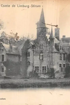 België Rumbeke Chateau du Comte de Limburg-Stirum 1900 Kasteel Roeselare Europa HC58281 Autentyczny