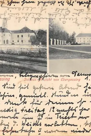 Promocja Oostenrijk Ebergassing 1908 Schloss - Ansicht von Ebergassing Kasteel Österreich Austria Europa HC58255