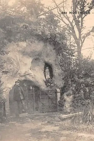 Autentyczny België Houthulst Kapel van O.L.V. van Lourdes Chapelle de N.-D. de Lourdes 1914-1918 WO1 Diksmuide Vlaanderen Europa HC58225