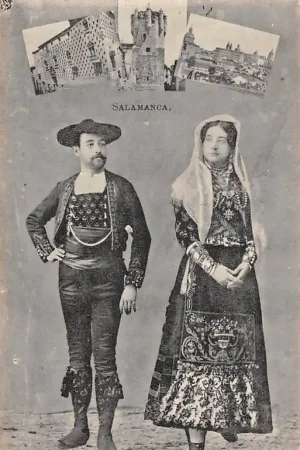 Wysoka jakość Spanje Salamanca Klederdracht Vintage Espa\\u00f1a Spain Europa HC57042
