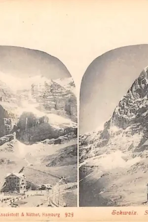 Zwitserland Schweiz Scheidegg und Faulhorn Stereokaart 1900 Switzerland Europa HC57023 Wysoka jakość