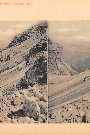 Italië Gletscher Stereokaart 1900 Italia Europa HC57021 Nowość