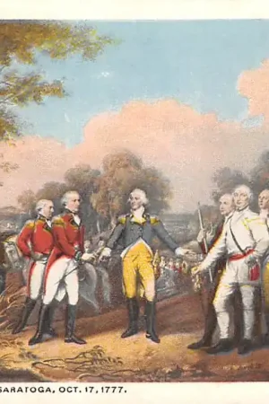 USA Surrender of Burgoyne Satatoga Oct. 17 1777 Noord-Amerika Engeland England Militair Europa HC57614 Rabat
