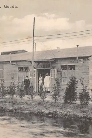 Gouda Vluchtelingen-Kamp der Belgen Ziekenhuis Graaf Florisweg 1914-1918 WO1 België HC57386 Zwrot pieniędzy