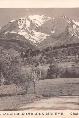 Frankrijk Megève Route de Sallanches-Combloux Chaine du Mont-Blanc Bonneville Haute-Savoie France Europa HC56805 Rabat