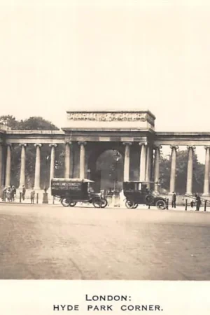 Ostatnia szansa Engeland London Hyde Park Corner Auto Type fotokaart England Europa HC56799